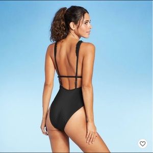 NWT black one-piece swimsuit
